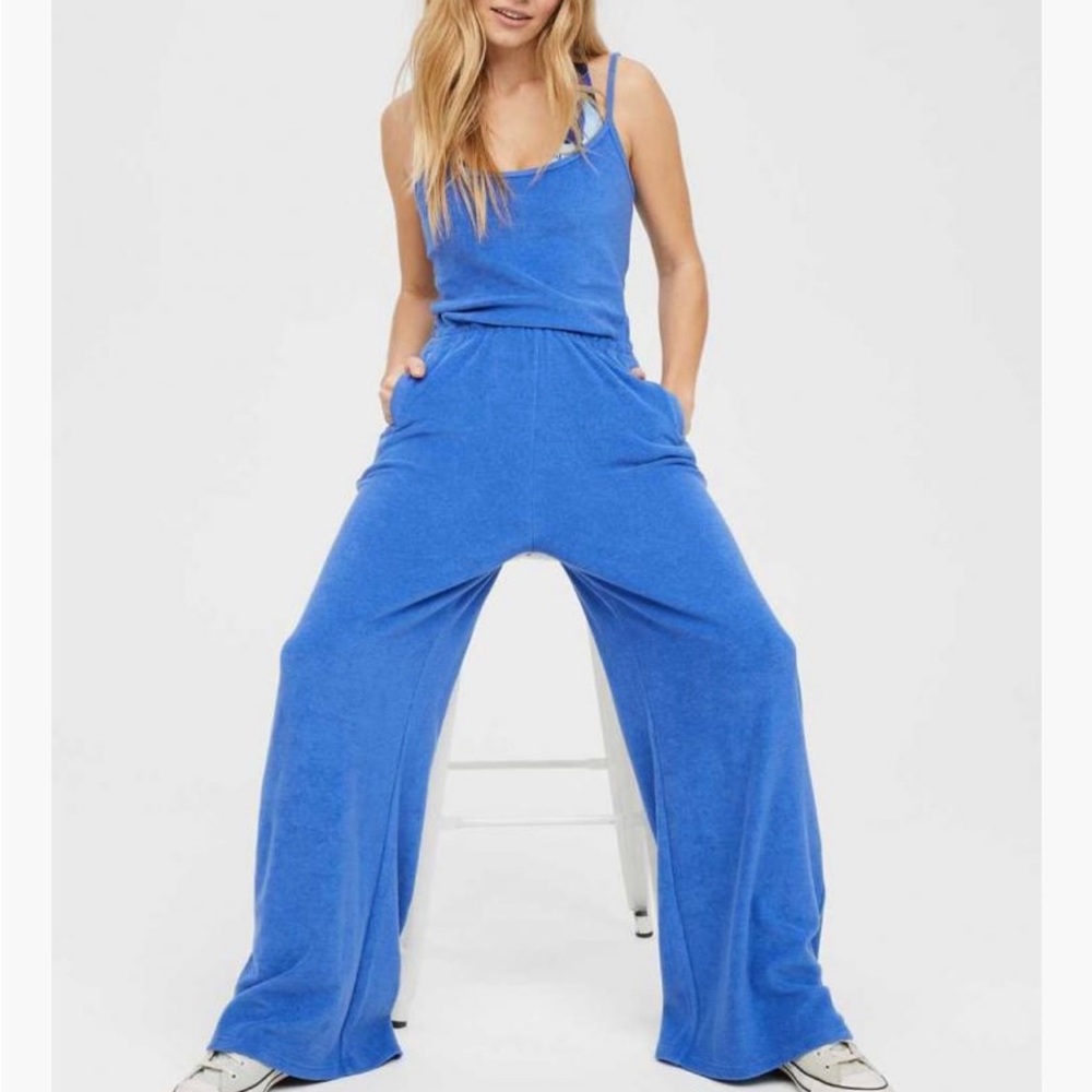 BNWT Aerie Summer Lights Terry Cloth Jumpsuit